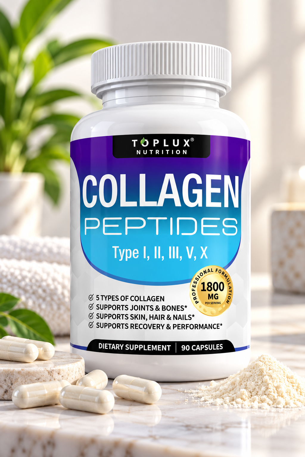 COLAGENO DE PEPTIDOS EN CAPSULAS TOPLUX